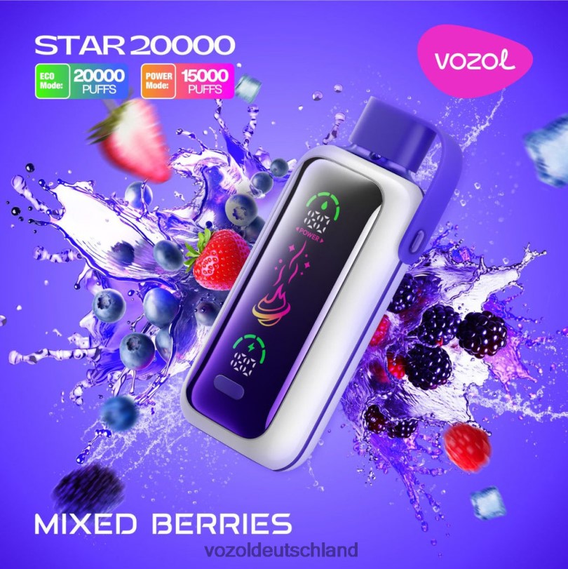 VOZOL Vape Berlin - VOZOL STAR 20000 4488J14 gemischte Beeren