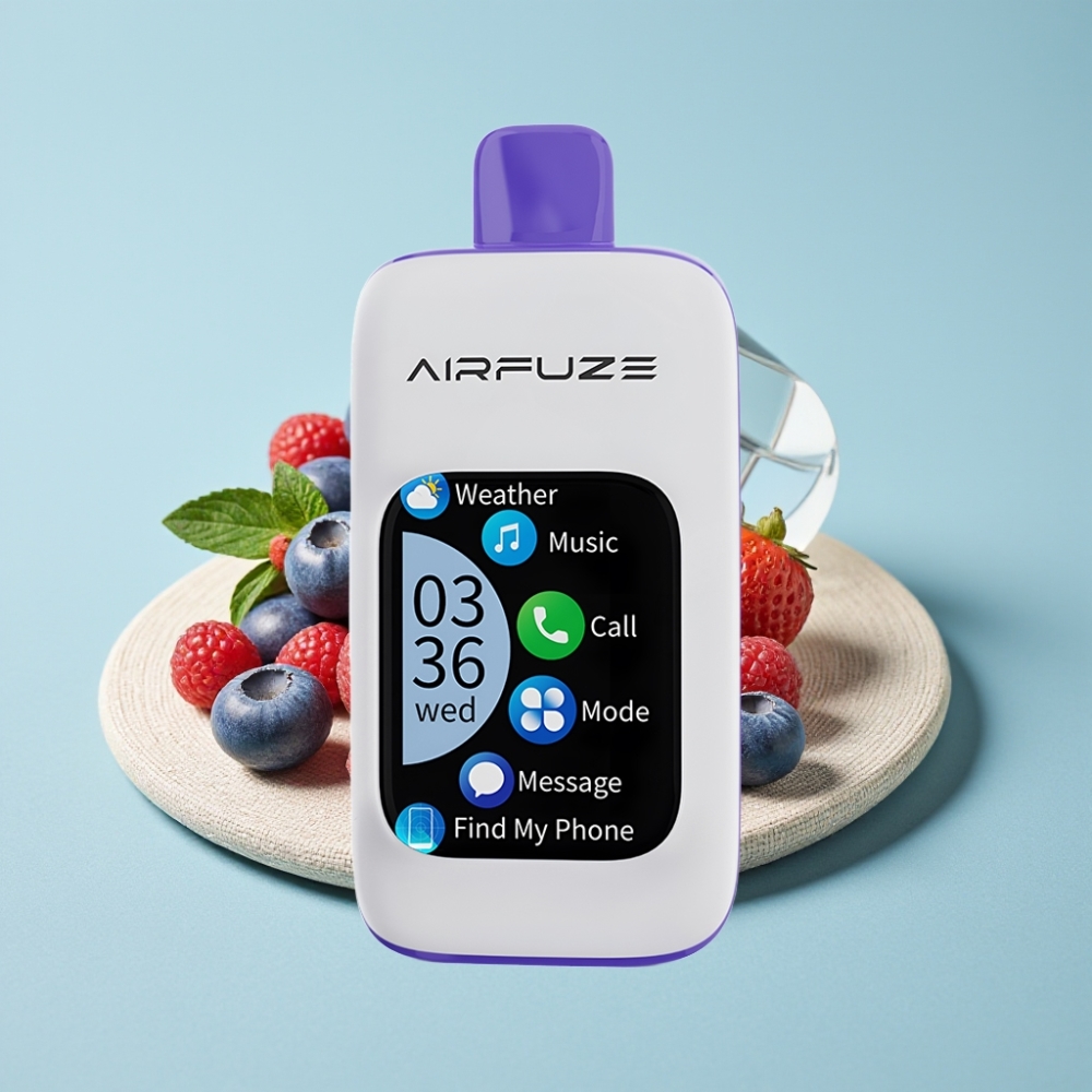 AirFuze Smart 30000 Puffs Disposable Pod Blaue Himbeere Eis mit 900mAh und Typ-C AirFuze Smart 30000 Puffs Disposable Pod Blaue Himbeere Eis mit 900mAh und Typ-C