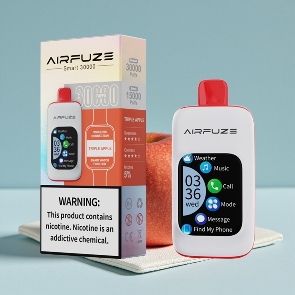 AirFuze Smart 30000 Puffs Disposable Pod Dreifach Apfel mit 5% Nikotin und 900mAh