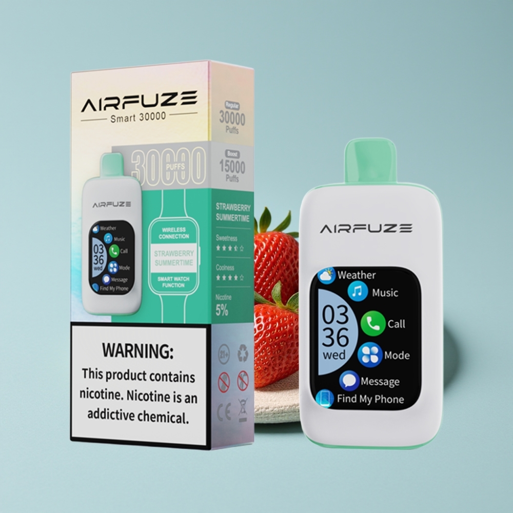 AirFuze Smart 30000 Puffs Disposable Pod Erdbeersommerzeit mit 5% Nikotin und 900mAh