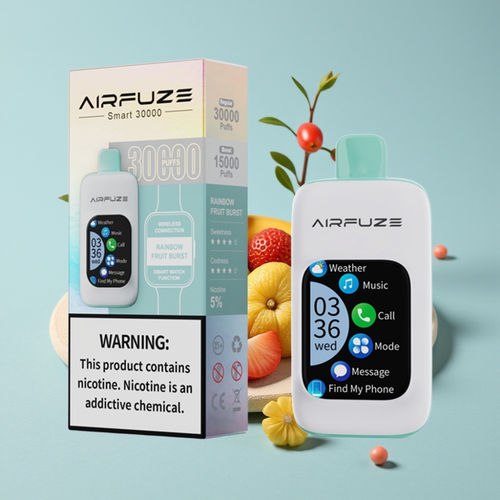 AirFuze Smart 30000 Puffs Disposable Pod Regenbogen-Frucht-Explosion 900mAh 5%