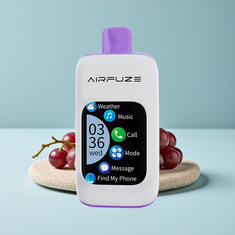 AirFuze Smart 30000 Puffs Disposable Pod Trauben-Explosion, 5% Nikotin, 900mAh AirFuze Smart 30000 Puffs Disposable Pod Trauben-Explosion, 5% Nikotin, 900mAh
