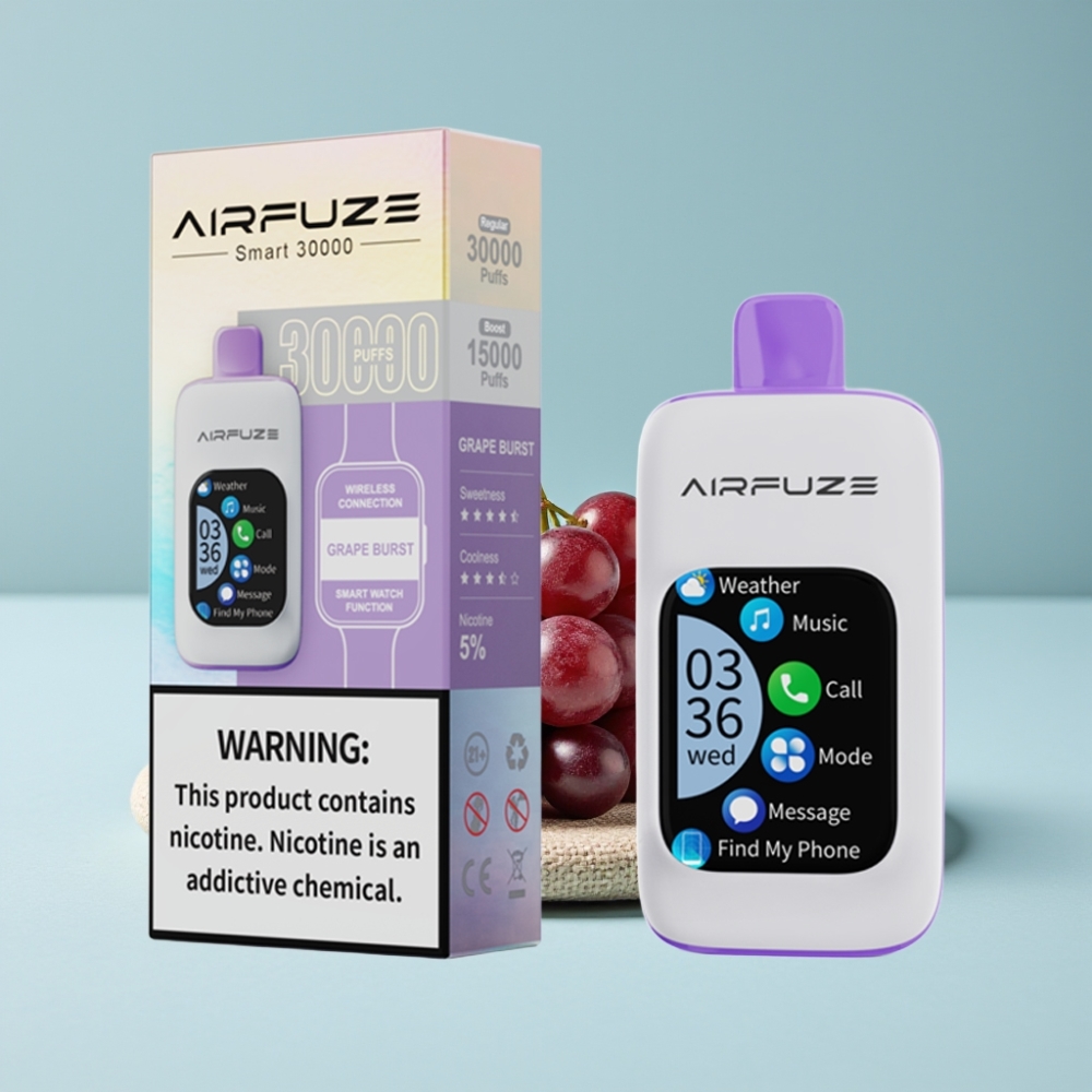 AirFuze Smart 30000 Puffs Disposable Pod Trauben-Explosion, 5% Nikotin, 900mAh