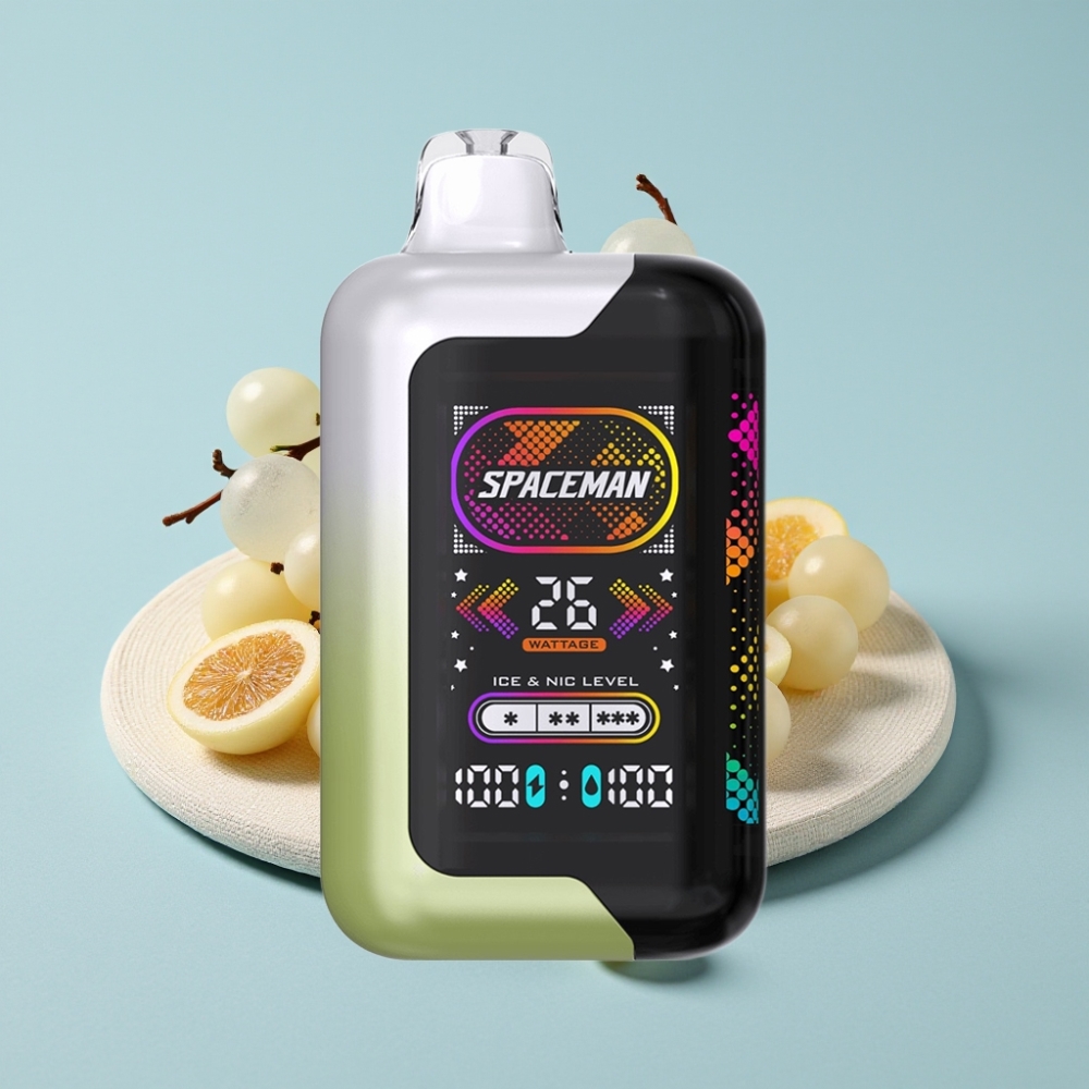 SMOK SPACEMAN SP40000 Zero Nikotin Disposable Weißtraube-Eis 20ml 1000mAh SMOK SPACEMAN SP40000 Zero Nikotin Disposable Weißtraube-Eis 20ml 1000mAh